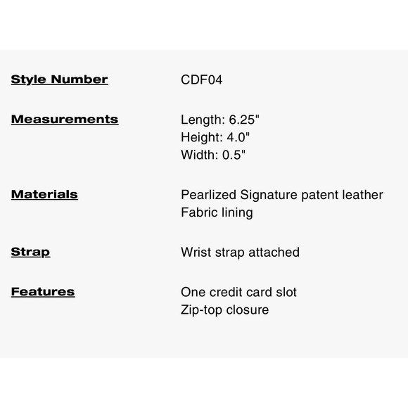 Coach wristlet zip style CDF06 color rainbow - Picture 5 of 5